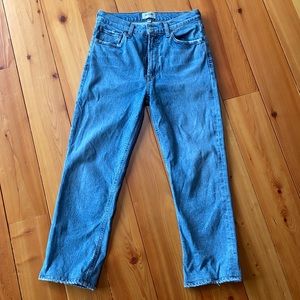 Agolde High waist Straight leg wilder jean sz 27 cascadia wash